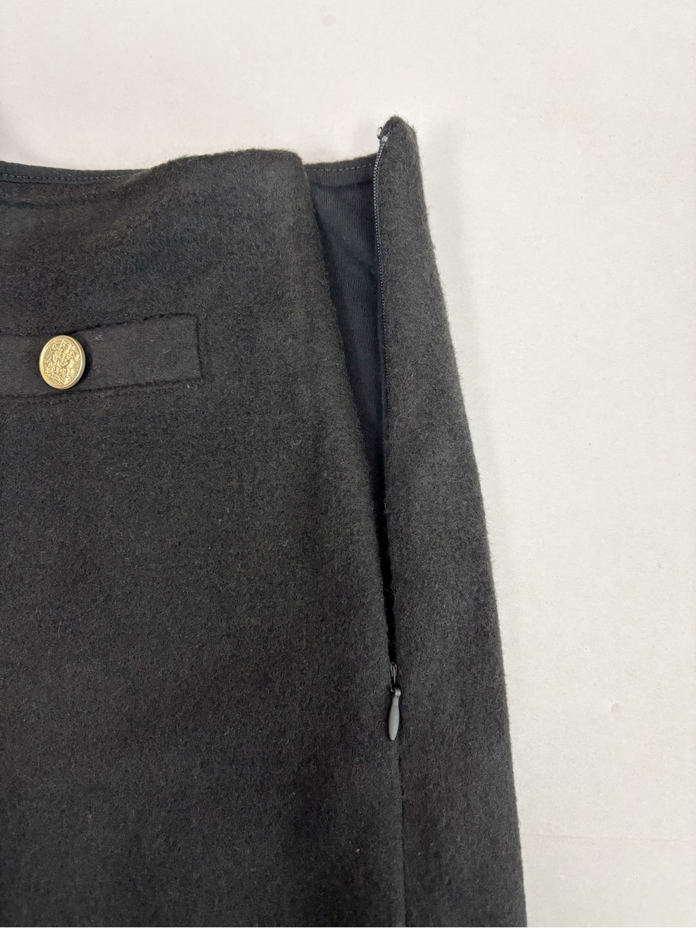 J. CREW Textured mini skirt in Black Size L - Picture 4 of 10